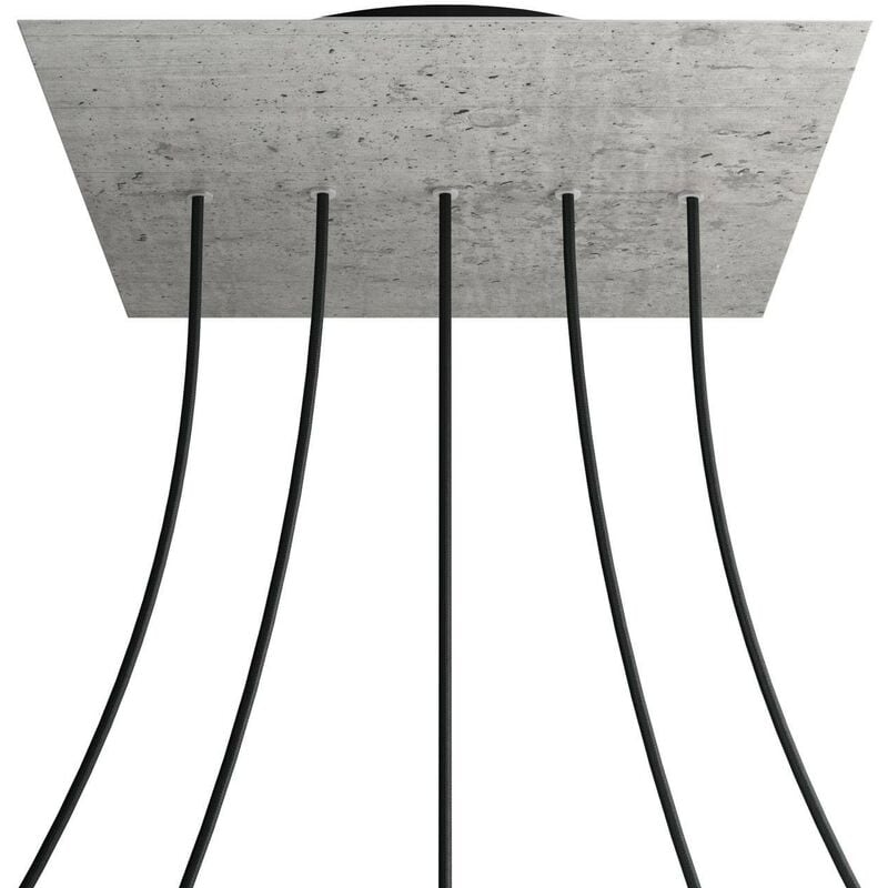 Rosetón XXL Rose-One cuadrado, 400 mm con 5 agujeros en linea y 4 agujeros laterales | Cemento - Negro - Cemento
Rosetón XXL Rose-One cuadrado, 400 mm con 5 agujeros en linea y 4 agujeros laterales | Cemento - Negro - Cemento