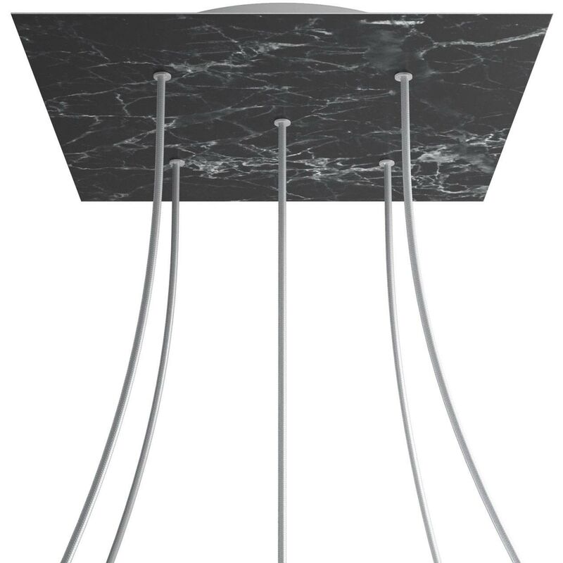 Rosetón XXL Rose-One cuadrado, 400 mm con 5 agujeros y 4 agujeros laterales | Mármol Marquina - Blanco - Mármol Marquina
Rosetón XXL Rose-One cuadrado, 400 mm con 5 agujeros y 4 agujeros laterales | Mármol Marquina - Blanco - Mármol Marquina