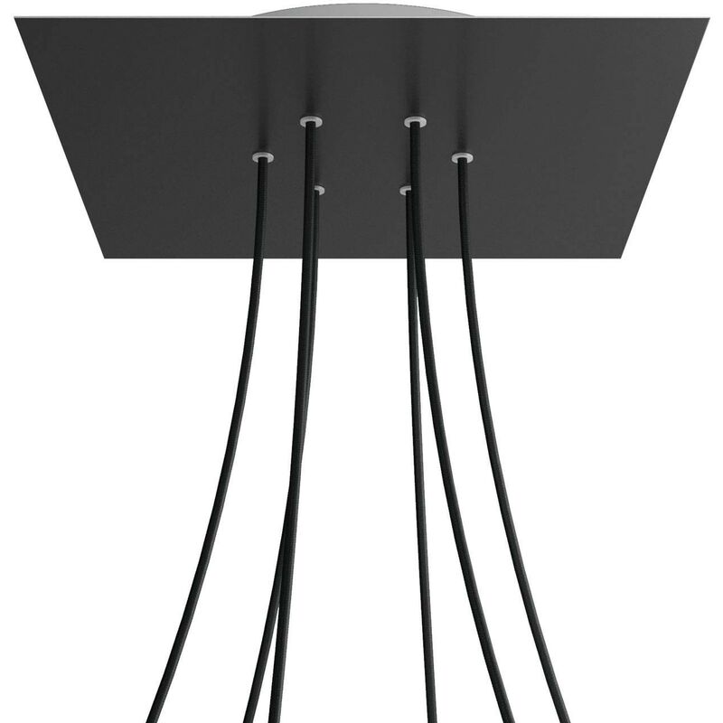Rosetón XXL Rose-One cuadrado, 400 mm con 6 agujeros y 4 agujeros laterales | Negro mate - Blanco - Negro mate
Rosetón XXL Rose-One cuadrado, 400 mm con 6 agujeros y 4 agujeros laterales | Negro mate - Blanco - Negro mate