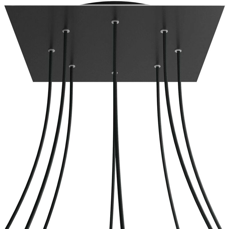 Rosetón XXL Rose-One cuadrado, 400 mm con 8 agujeros y 4 agujeros laterales | Negro mate - Negro - Negro mate
Rosetón XXL Rose-One cuadrado, 400 mm con 8 agujeros y 4 agujeros laterales | Negro mate - Negro - Negro mate