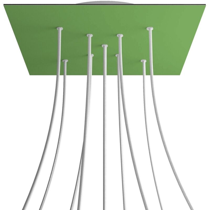 Rosetón XXL Rose-One cuadrado, 400 mm con 9 agujeros en X y 4 agujeros laterales | Blanco - Verde Prado - Verde Prado
Rosetón XXL Rose-One cuadrado, 400 mm con 9 agujeros en X y 4 agujeros laterales | Blanco - Verde Prado - Verde Prado