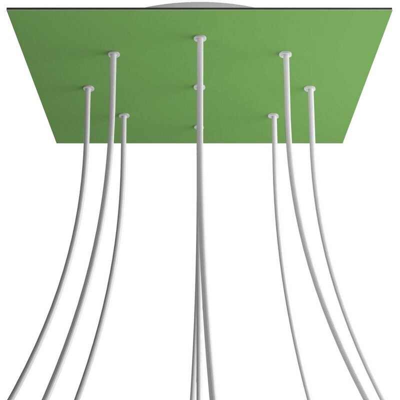 Rosetón XXL Rose-One cuadrado, 400 mm con 9 agujeros y 4 agujeros laterales | Blanco - Verde Prado - Verde Prado
Rosetón XXL Rose-One cuadrado, 400 mm con 9 agujeros y 4 agujeros laterales | Blanco - Verde Prado - Verde Prado