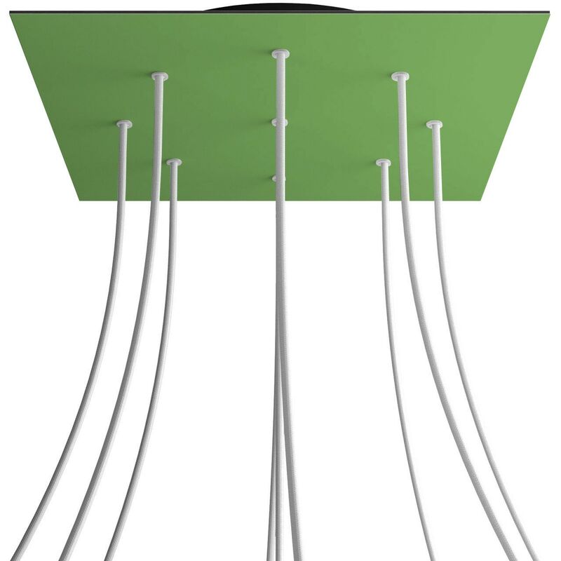 Rosetón XXL Rose-One cuadrado, 400 mm con 9 agujeros y 4 agujeros laterales | Negro - Verde Prado - Verde Prado
Rosetón XXL Rose-One cuadrado, 400 mm con 9 agujeros y 4 agujeros laterales | Negro - Verde Prado - Verde Prado