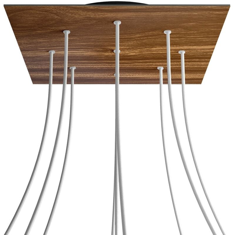 Rosetón XXL Rose-One cuadrado, 400 mm con 9 agujeros y 4 agujeros laterales | Negro - Madera - Madera
Rosetón XXL Rose-One cuadrado, 400 mm con 9 agujeros y 4 agujeros laterales | Negro - Madera - Madera