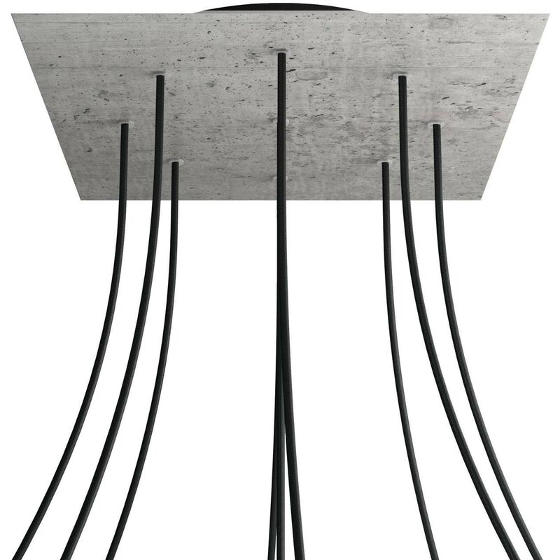 Rosetón XXL Rose-One cuadrado, 400 mm con 9 agujeros y 4 agujeros laterales | Cemento - Negro - Cemento
Rosetón XXL Rose-One cuadrado, 400 mm con 9 agujeros y 4 agujeros laterales | Cemento - Negro - Cemento