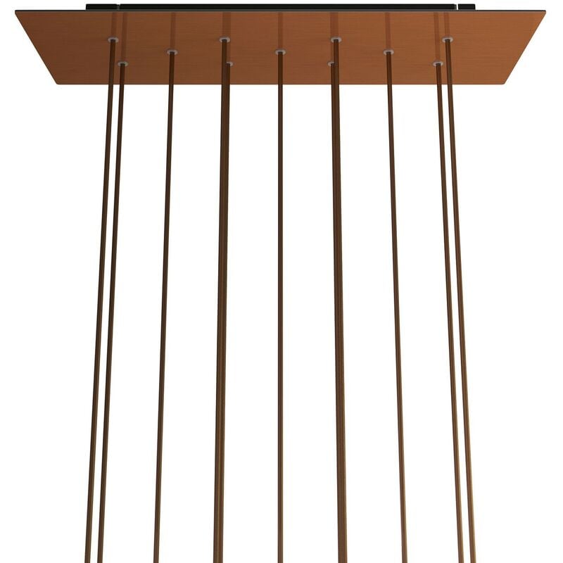 Rosetón XXL Rose-One rectangular a 11 agujeros y 6 agujeros laterales, dimensiones 675 x 225 mm | Cobre satinado - Negro - Cobre satinado
Rosetón XXL Rose-One rectangular a 11 agujeros y 6 agujeros laterales, dimensiones 675 x 225 mm | Cobre satinado - Negro - Cobre satinado
