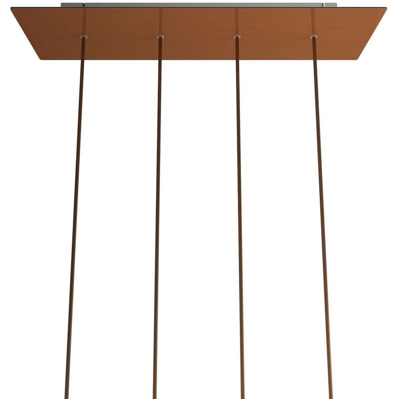 Rosetón XXL Rose-One rectangular a 4 agujeros y 6 agujeros laterales, dimensiones 675 x 225 mm | Cobre satinado - Blanco - Cobre satinado
Rosetón XXL Rose-One rectangular a 4 agujeros y 6 agujeros laterales, dimensiones 675 x 225 mm | Cobre satinado - Blanco - Cobre satinado