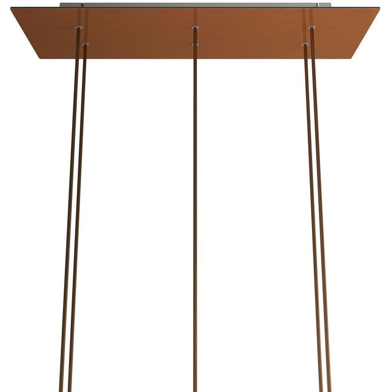 Rosetón XXL Rose-One rectangular a 6 agujeros y 6 agujeros laterales, dimensiones 675 x 225 mm | Cobre satinado - Blanco - Cobre satinado
Rosetón XXL Rose-One rectangular a 6 agujeros y 6 agujeros laterales, dimensiones 675 x 225 mm | Cobre satinado - Blanco - Cobre satinado