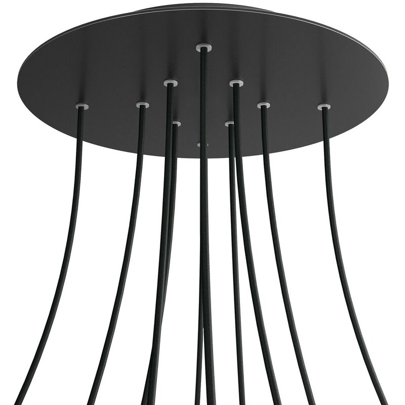 Rosetón XXL Rose-One redondo, diámetro 400 mm con 10 agujeros y 4 agujeros laterales | Negro mate - Negro - Negro mate
Rosetón XXL Rose-One redondo, diámetro 400 mm con 10 agujeros y 4 agujeros laterales | Negro mate - Negro - Negro mate