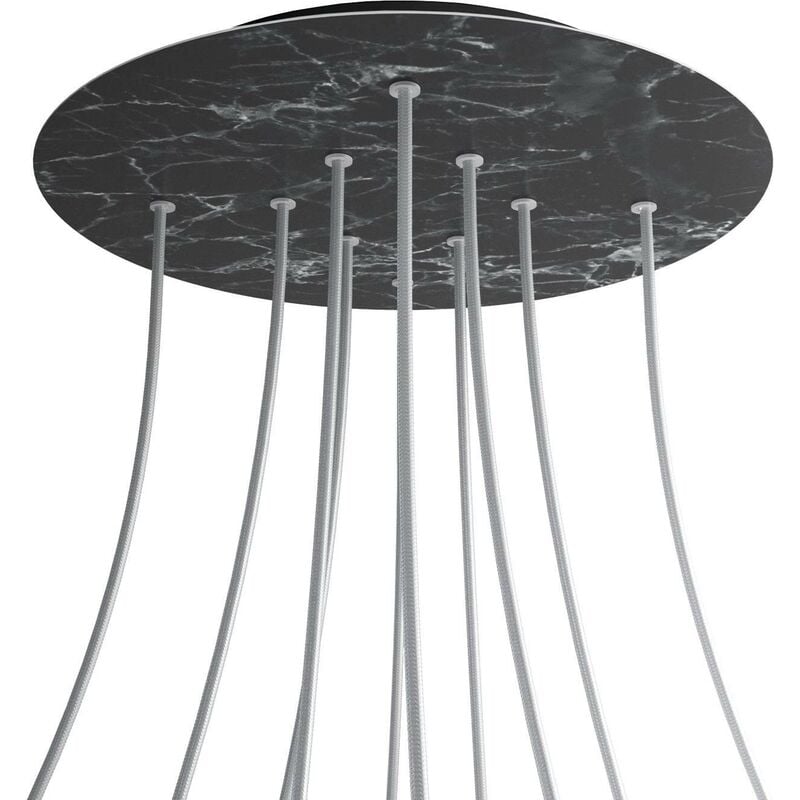 Rosetón XXL Rose-One redondo, diámetro 400 mm con 10 agujeros y 4 agujeros laterales | Mármol Marquina - Negro - Mármol Marquina
Rosetón XXL Rose-One redondo, diámetro 400 mm con 10 agujeros y 4 agujeros laterales | Mármol Marquina - Negro - Mármol Marquina