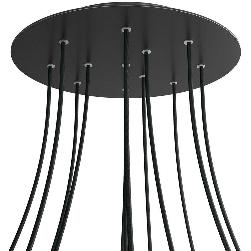 Rosetón XXL Rose-One redondo, diámetro 400 mm con 12 agujeros y 4 agujeros laterales | Negro mate - Negro - Negro mate
Rosetón XXL Rose-One redondo, diámetro 400 mm con 12 agujeros y 4 agujeros laterales | Negro mate - Negro - Negro mate