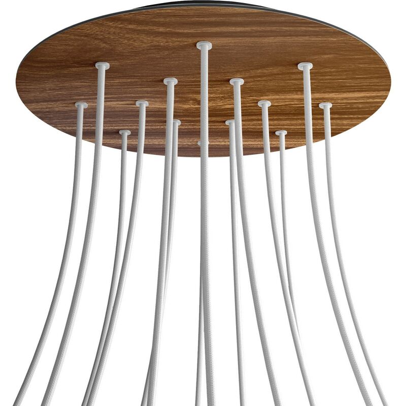 Rosetón XXL Rose-One redondo, diámetro 400 mm con 14 agujeros y 4 agujeros laterales | Negro - Madera - Madera
Rosetón XXL Rose-One redondo, diámetro 400 mm con 14 agujeros y 4 agujeros laterales | Negro - Madera - Madera