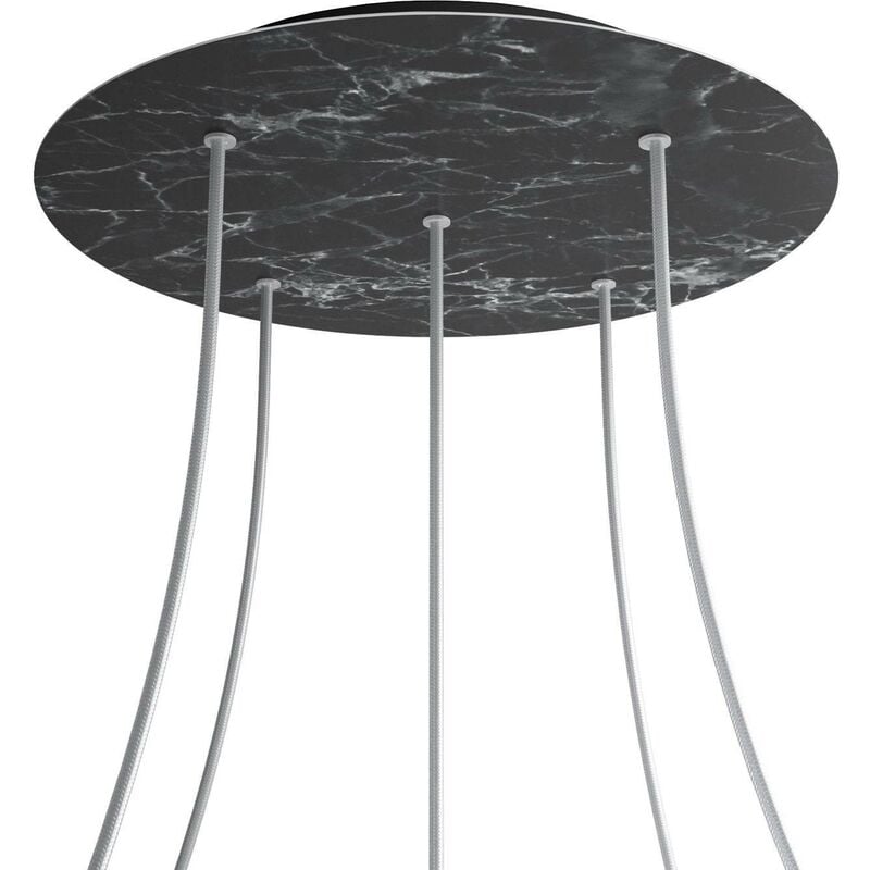 Rosetón XXL Rose-One redondo, diámetro 400 mm con 5 agujeros y 4 agujeros laterales | Mármol Marquina - Negro - Mármol Marquina
Rosetón XXL Rose-One redondo, diámetro 400 mm con 5 agujeros y 4 agujeros laterales | Mármol Marquina - Negro - Mármol Marquina