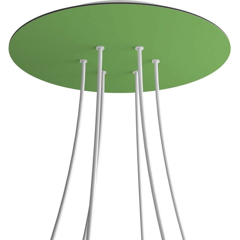 Rosetón XXL Rose-One redondo, diámetro 400 mm con 6 agujeros y 4 agujeros laterales | Blanco - Verde Prado - Verde Prado
Rosetón XXL Rose-One redondo, diámetro 400 mm con 6 agujeros y 4 agujeros laterales | Blanco - Verde Prado - Verde Prado