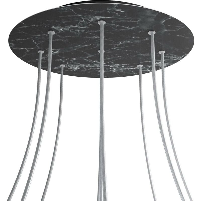 Rosetón XXL Rose-One redondo, diámetro 400 mm con 9 agujeros y 4 agujeros laterales | Mármol Marquina - Negro - Mármol Marquina
Rosetón XXL Rose-One redondo, diámetro 400 mm con 9 agujeros y 4 agujeros laterales | Mármol Marquina - Negro - Mármol Marquina
