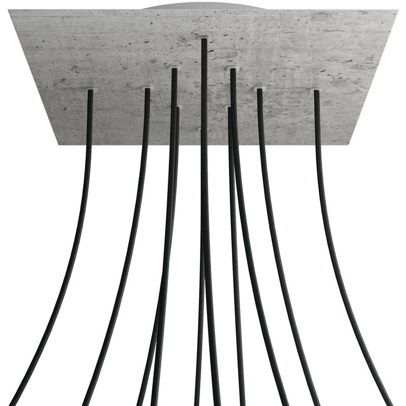 Rosetón XXL Rose-One SMART cuadrado, 400mm con 10 agujeros en linea - compatible con asistentes de voz | Cemento - Cemento
Rosetón XXL Rose-One SMART cuadrado, 400mm con 10 agujeros en linea - compatible con asistentes de voz | Cemento - Cemento