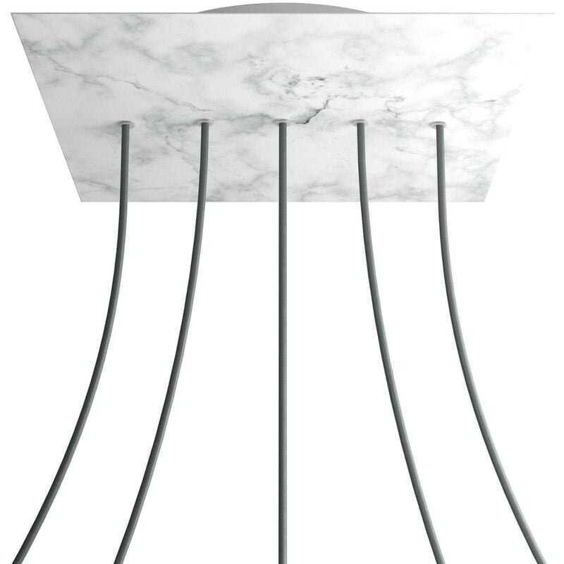 Rosetón XXL Rose-One SMART cuadrado, 400mm con 5 agujeros en linea - compatible con asistentes de voz | Mármol Carrara - Mármol Carrara
Rosetón XXL Rose-One SMART cuadrado, 400mm con 5 agujeros en linea - compatible con asistentes de voz | Mármol Carrara - Mármol Carrara