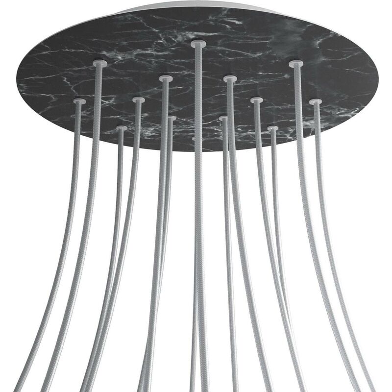 Rosetón XXL Rose-One SMART redondo, diámetro 400 mm con 14 agujeros - compatible con asistentes de voz | Mármol Marquina - Mármol Marquina
Rosetón XXL Rose-One SMART redondo, diámetro 400 mm con 14 agujeros - compatible con asistentes de voz | Mármol Marquina - Mármol Marquina