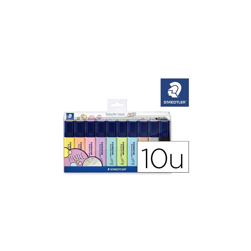 Genérica - Staedtler marcador fluorescente textsurfer classic pastel&vintage estuche -10u-
Genérica - Staedtler marcador fluorescente textsurfer classic pastel&vintage estuche -10u-
