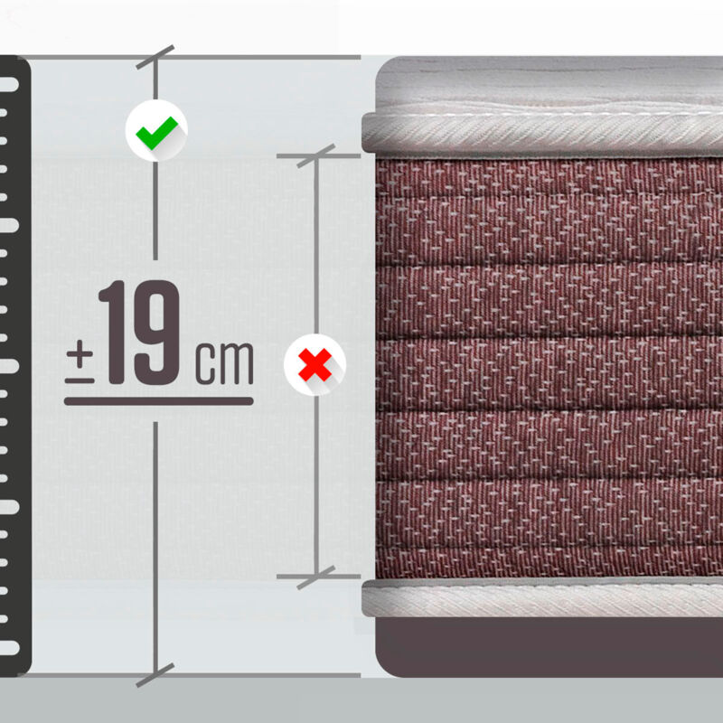 Dormant - Colchón viscoelástico de máxima calidad | Confort, firmeza y adaptabilidad alta | Altura 19cm | 105x190 | Fabricado bajo estrictas
Dormant - Colchón viscoelástico de máxima calidad | Confort, firmeza y adaptabilidad alta | Altura 19cm | 105x190 | Fabricado bajo estrictas