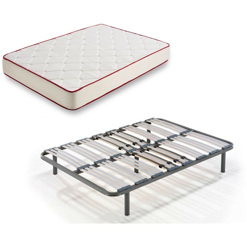 Rt50 - Colchon Viscoelastico + Somier Multilaminas Con Patas, Medida 135x190 Cm, Anti-acaros, Con Tejido 3d Y Aloe Vera, Gama Prestige Hotel.
Rt50 - Colchon Viscoelastico + Somier Multilaminas Con Patas, Medida 135x190 Cm, Anti-acaros, Con Tejido 3d Y Aloe Vera, Gama Prestige Hotel.