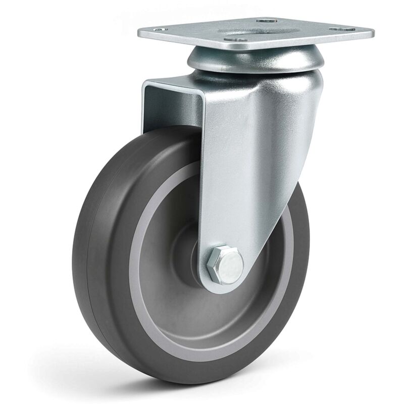 Rueda giratoria para transporte sin freno 125mm 100 kg Rueda muebles Cargas pesadas Marcha suave
Rueda giratoria para transporte sin freno 125mm 100 kg Rueda muebles Cargas pesadas Marcha suave