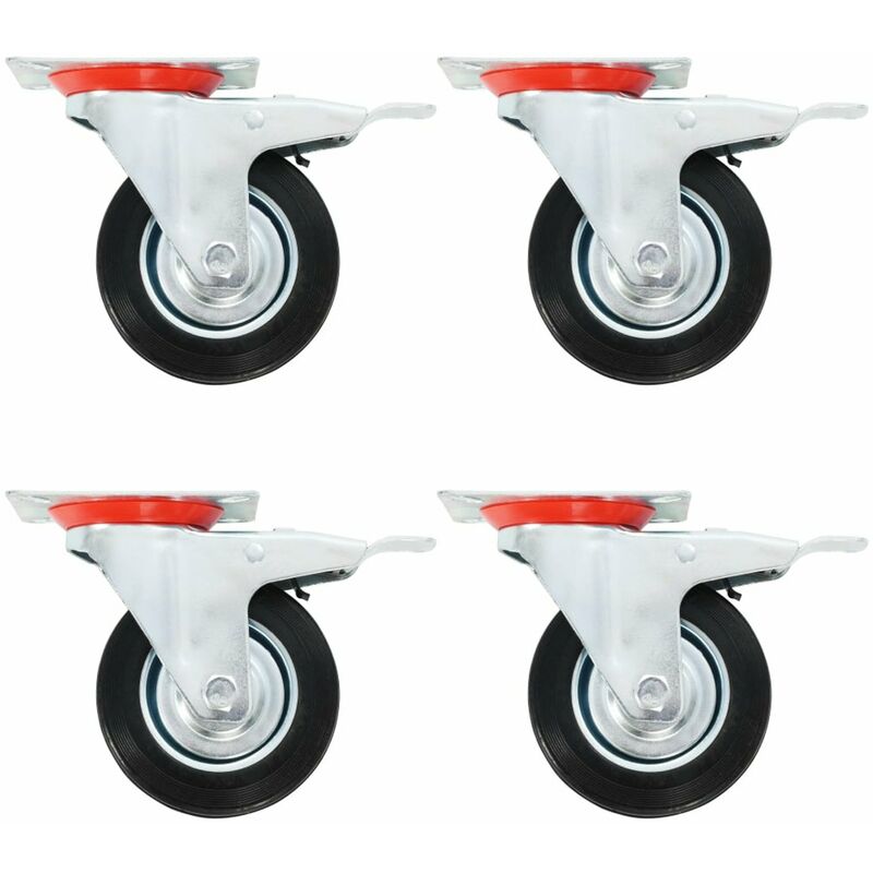 Ruedas giratorias 16 unidades 100 mm