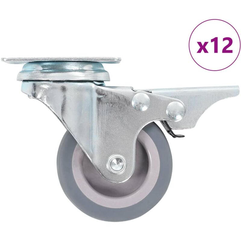 vidaXL Ruedas giratorias 12 unidades 50 mm
vidaXL Ruedas giratorias 12 unidades 50 mm