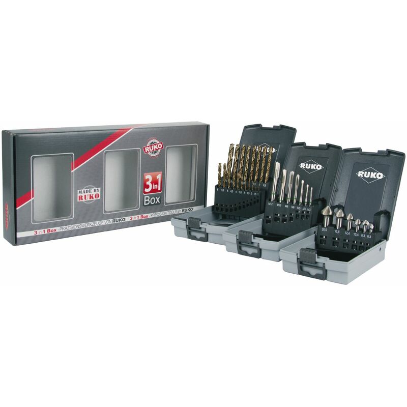 RUKO 131003 - Estuche profesional 3 en 1 para trabajos en metal (21514RO+102152RO+245061RO)
RUKO 131003 - Estuche profesional 3 en 1 para trabajos en metal (21514RO+102152RO+245061RO)