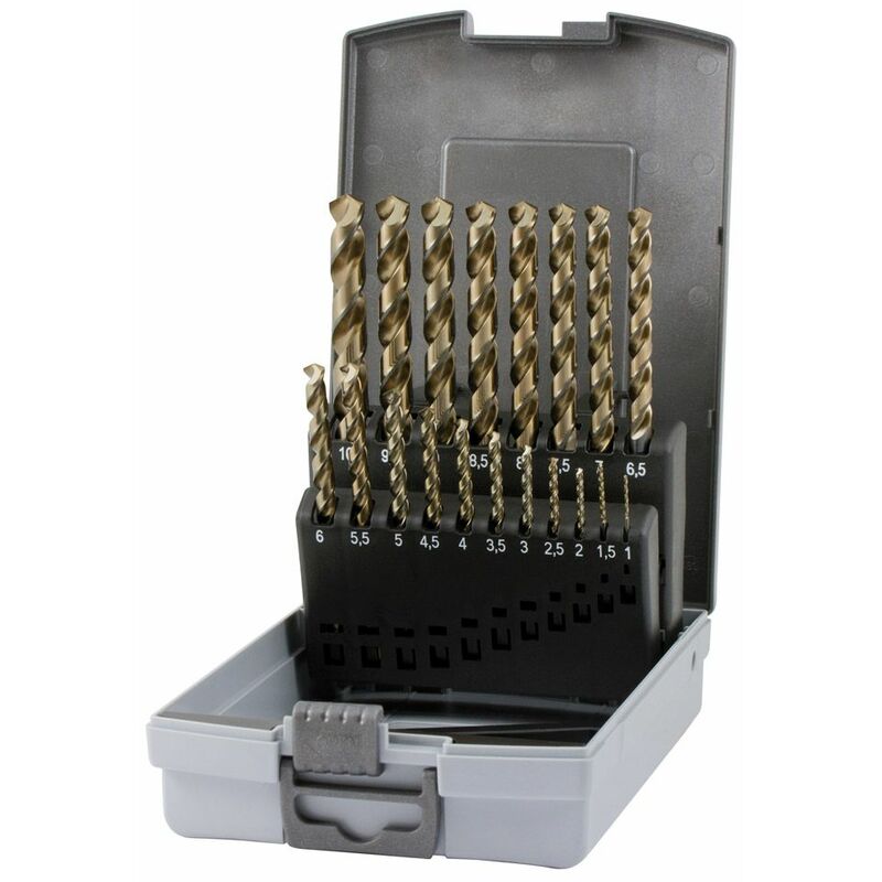 RUKO 228214RO - Juegos de brocas helicoidales DIN 338 tipo UNI HSSE-Co 5 - 19 piezas
RUKO 228214RO - Juegos de brocas helicoidales DIN 338 tipo UNI HSSE-Co 5 - 19 piezas