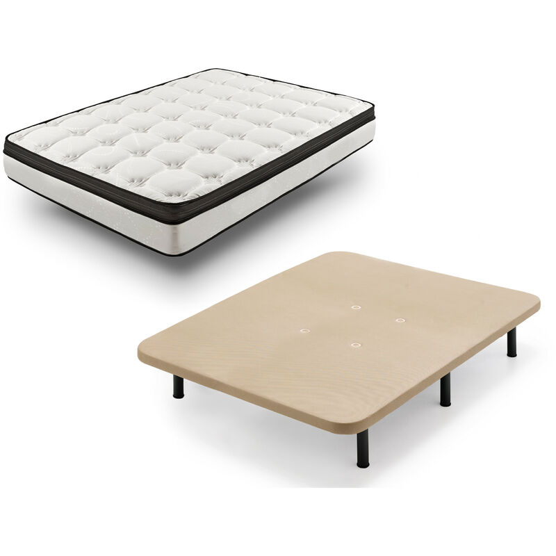 Rz42 - Colchon + Base Tapizada Con Patas, Medida 140x190 Cm. Nucleo Alta Densidad Transpirable Con Tejido 3d.
Rz42 - Colchon + Base Tapizada Con Patas, Medida 140x190 Cm. Nucleo Alta Densidad Transpirable Con Tejido 3d.