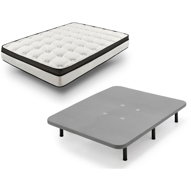 Hogar24 - Rz42 - Colchon + Base Tapizada En Color Gris Con Patas, Medida 150x200 Cm. Nucleo Alta Densidad Transpirable Con Tejido 3d.
Hogar24 - Rz42 - Colchon + Base Tapizada En Color Gris Con Patas, Medida 150x200 Cm. Nucleo Alta Densidad Transpirable Con Tejido 3d.