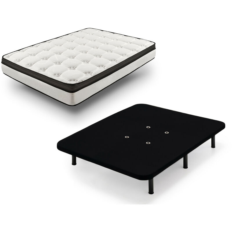 Hogar24 - Rz42 - Colchon + Base Tapizada En Color Negro Con Patas, Medida 150x190 Cm. Nucleo Alta Densidad Transpirable Con Tejido 3d.
Hogar24 - Rz42 - Colchon + Base Tapizada En Color Negro Con Patas, Medida 150x190 Cm. Nucleo Alta Densidad Transpirable Con Tejido 3d.
