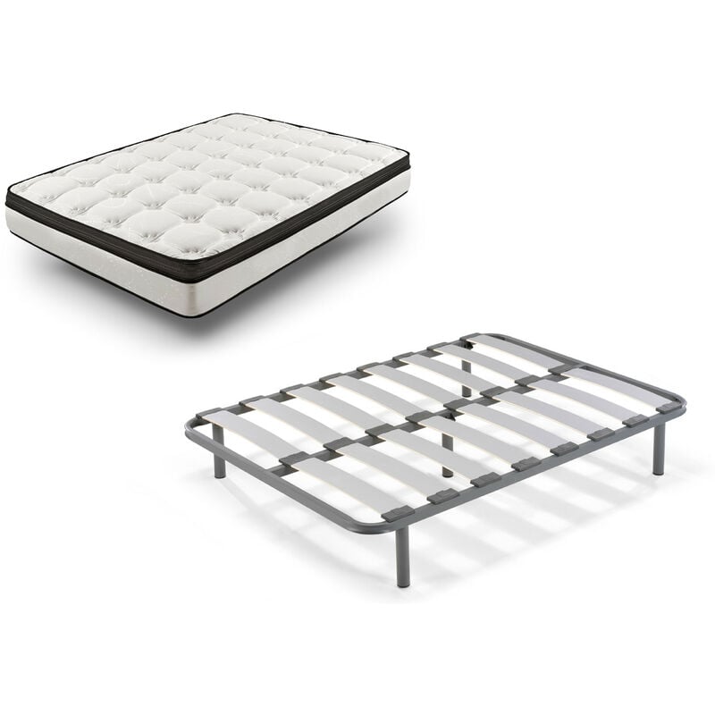 Hogar24 - Rz42 - Colchon + Somier Edra Con Patas, Medida 160x190 Cm. Nucleo Alta Densidad Transpirable Con Tejido 3d.
Hogar24 - Rz42 - Colchon + Somier Edra Con Patas, Medida 160x190 Cm. Nucleo Alta Densidad Transpirable Con Tejido 3d.