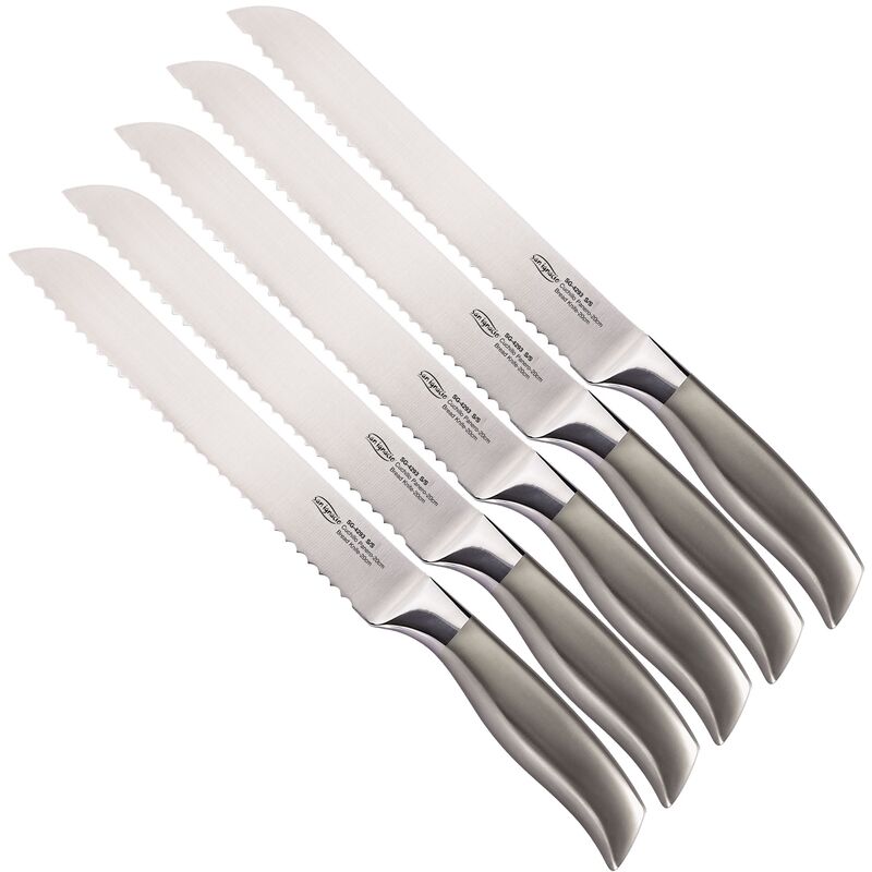 Jávea - colección HoReCa - set de 5 unidades cuchillos panero 20 cm acero inoxidable Jávea - San Ignacio
Jávea - colección HoReCa - set de 5 unidades cuchillos panero 20 cm acero inoxidable Jávea - San Ignacio