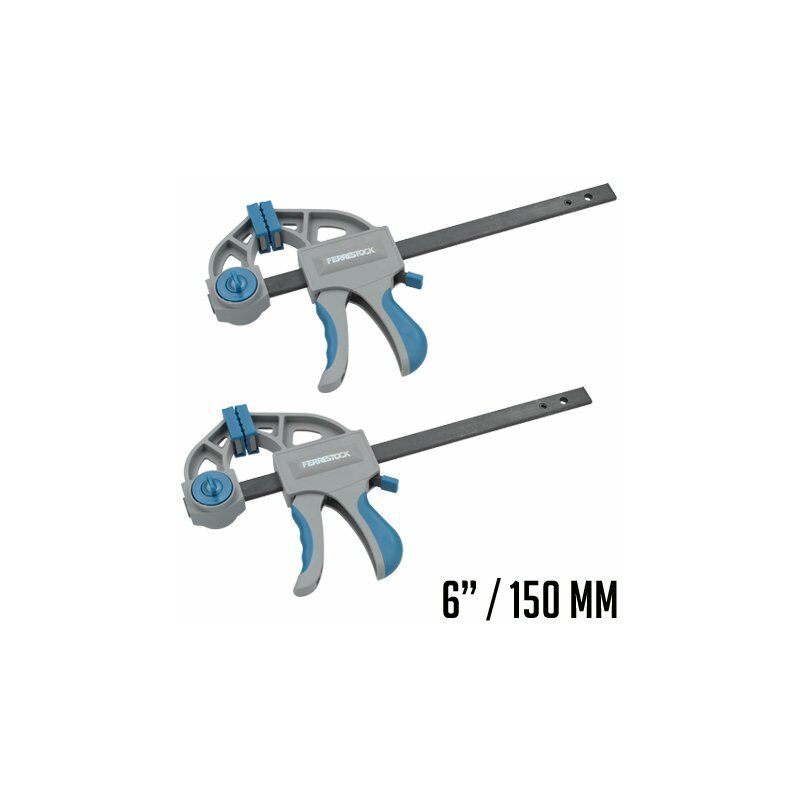 Ferrestock FSKSAM002 set 2 sargentos de apriete rápido monomanual con barra de acero A3, mangos ergonómicos, desbloqueo rápido y fáciles de convertir
Ferrestock FSKSAM002 set 2 sargentos de apriete rápido monomanual con barra de acero A3, mangos ergonómicos, desbloqueo rápido y fáciles de convertir