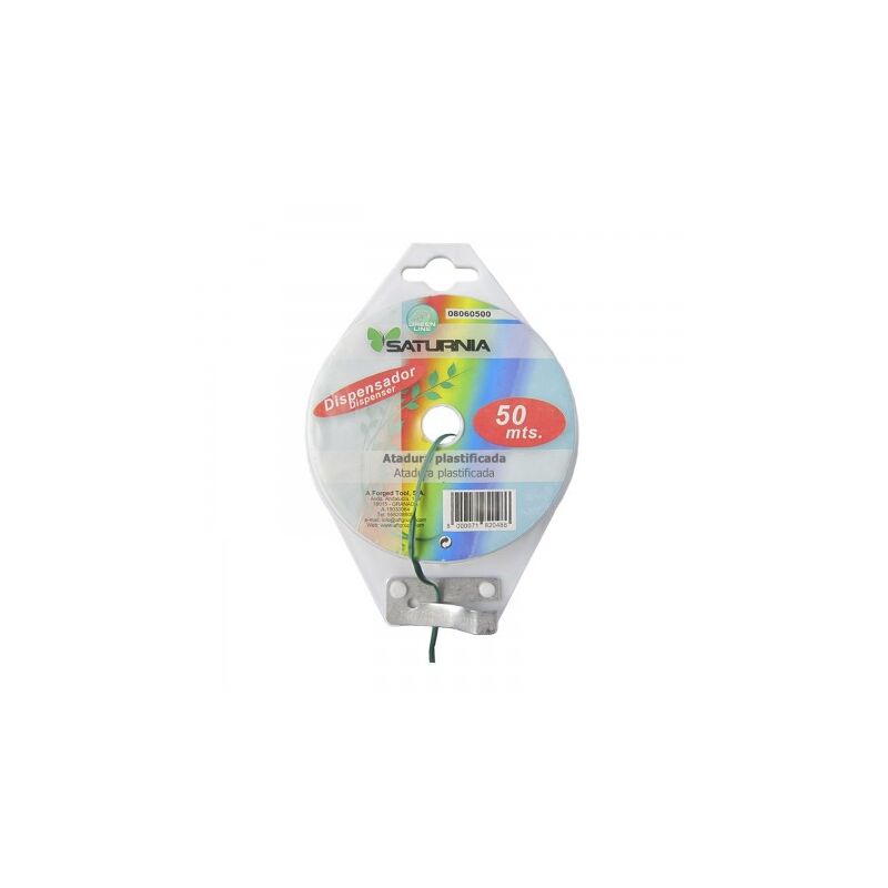 Atadura plastificada con dispensador de 50 metros ideal para entutorar jardin bonsais macetas etc flexible y duradero
Atadura plastificada con dispensador de 50 metros ideal para entutorar jardin bonsais macetas etc flexible y duradero