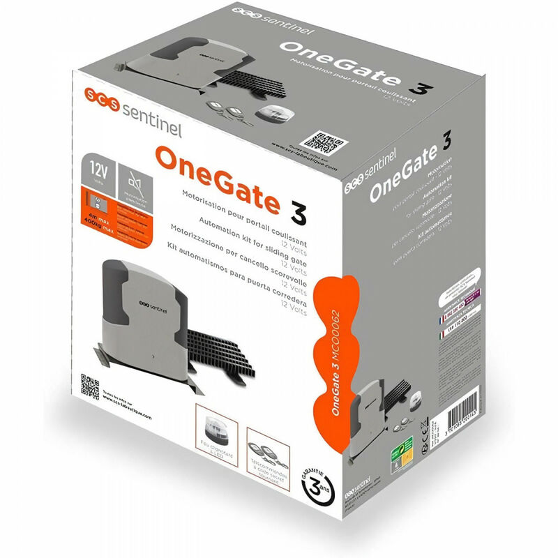 SCS SENTINEL Motorisation OneGate 3 Pour Portail Coulissant 4 M Et