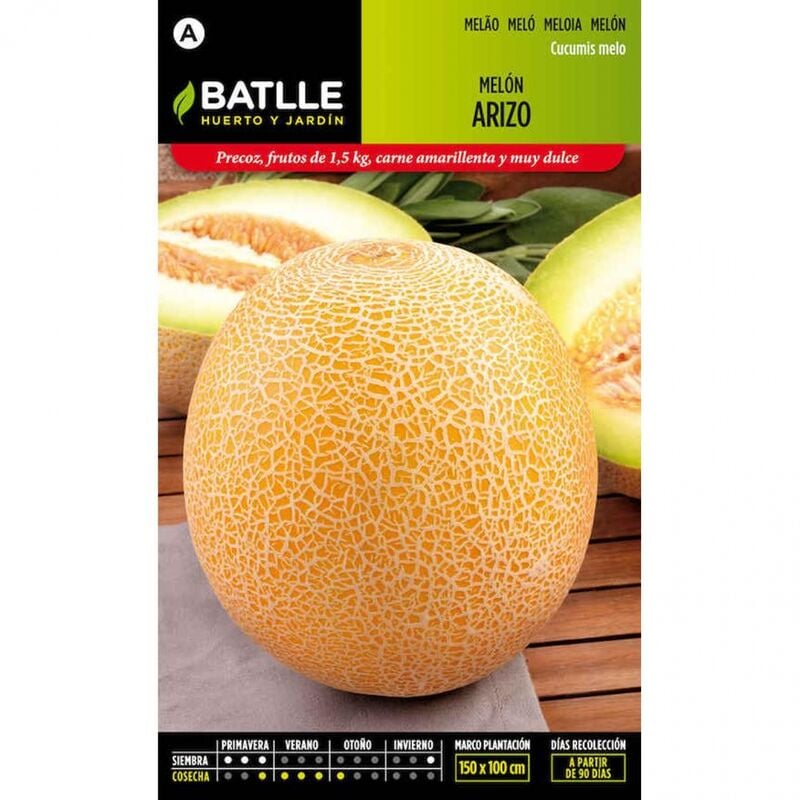 Plantawa Semillas de Melón Arizo 8 gr para Siembra Primavera Fruta para Cultivar - Battle
Plantawa Semillas de Melón Arizo 8 gr para Siembra Primavera Fruta para Cultivar - Battle