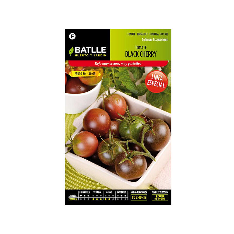 Plantawa Semillas de Tomate Black Cherry 0.3 gr para Sembrar Invierno Primavera Hortaliza para Cultivar - Battle
Plantawa Semillas de Tomate Black Cherry 0.3 gr para Sembrar Invierno Primavera Hortaliza para Cultivar - Battle