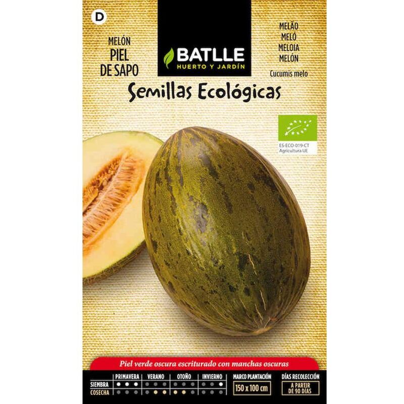 Plantawa Semillas ecológicas de Melón Piel de Sapo 2 gr para Siembra Primavera Fruta para Cultivar - Battle
Plantawa Semillas ecológicas de Melón Piel de Sapo 2 gr para Siembra Primavera Fruta para Cultivar - Battle