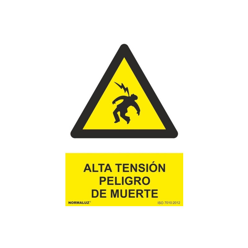 Señal Alta Tensión Peligro de Muerte Con Tintas UV | ALUMINIO 0'5 mm - 300 x 400 mm
Señal Alta Tensión Peligro de Muerte Con Tintas UV | ALUMINIO 0'5 mm - 300 x 400 mm