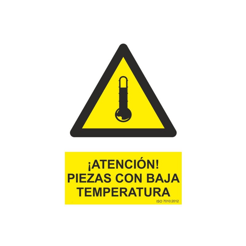 Señal ¡Atención! Piezas Con Baja Temperatura Con Tintas UV | 300 x 400 mm - PVC GLASSPACK 0'7 mm
Señal ¡Atención! Piezas Con Baja Temperatura Con Tintas UV | 300 x 400 mm - PVC GLASSPACK 0'7 mm