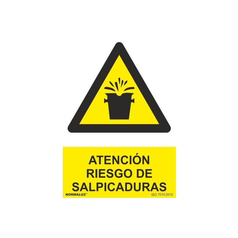 Señal Atención Riesgo de Salpicaduras Con Tintas UV | ADHESIVOS DE VINILO - 100 x 150 mm
Señal Atención Riesgo de Salpicaduras Con Tintas UV | ADHESIVOS DE VINILO - 100 x 150 mm