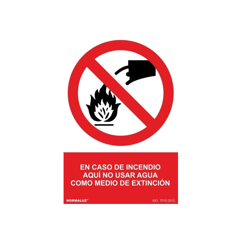 Señal En Caso de Incendio Aquí No Usar Agua Como Medio de Extinción | ADHESIVOS DE VINILO - 100 x 150 mm
Señal En Caso de Incendio Aquí No Usar Agua Como Medio de Extinción | ADHESIVOS DE VINILO - 100 x 150 mm