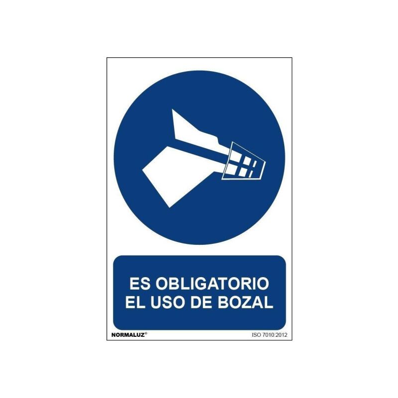 Señal Es Obligatorio El Uso de Bozal Con Tintas UV | 210 x 300 mm - PVC GLASSPACK 0'7 mm
Señal Es Obligatorio El Uso de Bozal Con Tintas UV | 210 x 300 mm - PVC GLASSPACK 0'7 mm