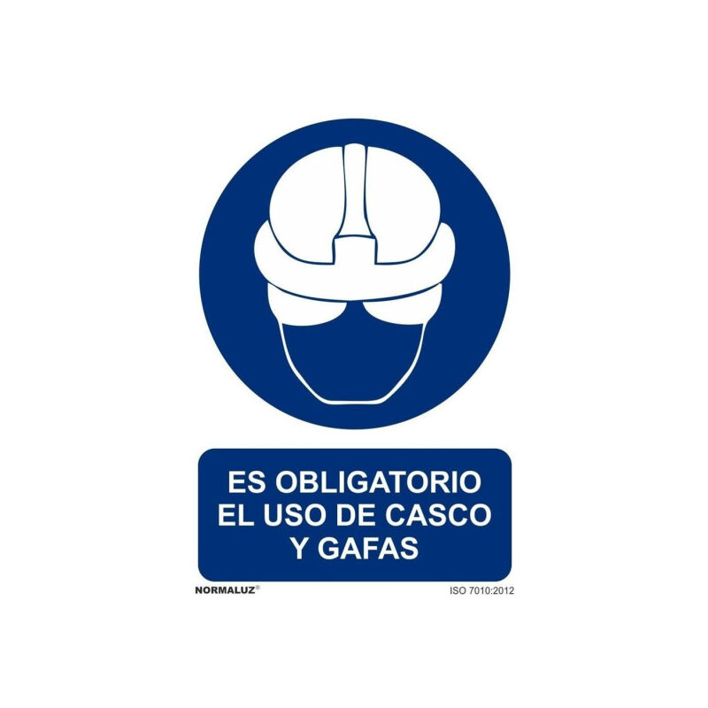 Señal Es Obligatorio El Uso de Casco Y Gafas Con Tintas UV | ADHESIVOS DE VINILO - 100 x 150 mm
Señal Es Obligatorio El Uso de Casco Y Gafas Con Tintas UV | ADHESIVOS DE VINILO - 100 x 150 mm