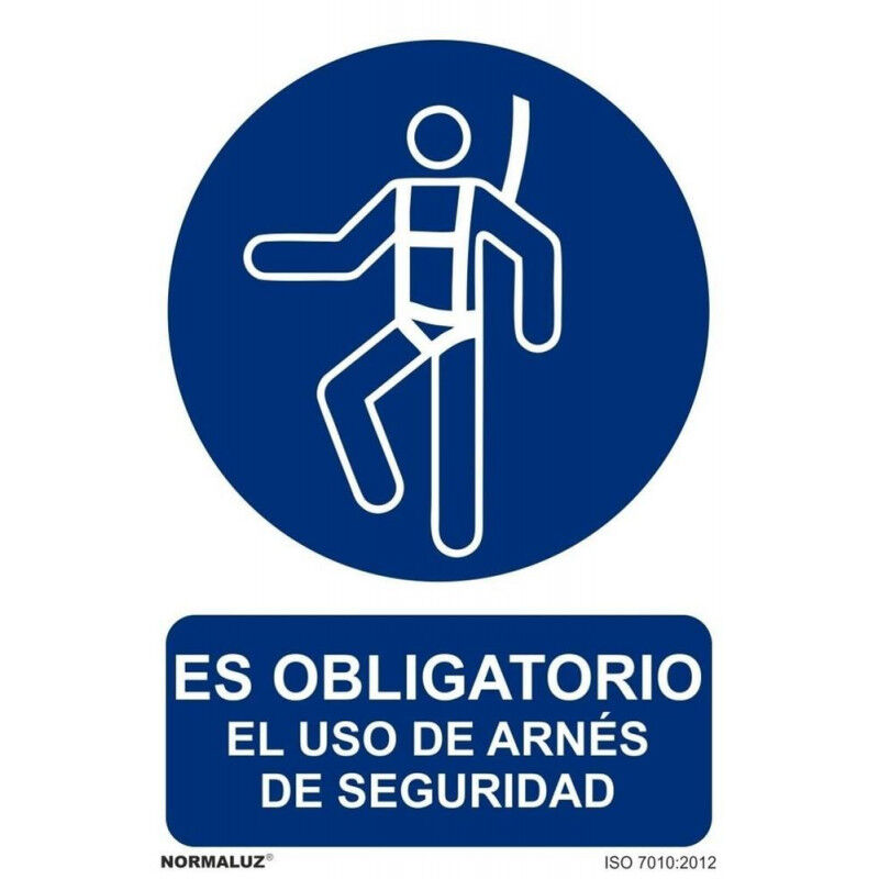 Señal Es Obligatorio El Uso de Arnés de Seguridad Con Tintas UV | ALUMINIO 0'5 mm - 300 x 400 mm
Señal Es Obligatorio El Uso de Arnés de Seguridad Con Tintas UV | ALUMINIO 0'5 mm - 300 x 400 mm