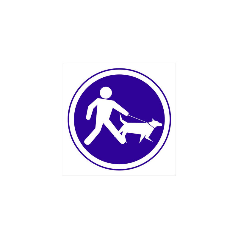 Señal obligación solo pictorama - Obligatorio correa para perros | Adhesivo - 105x105 mm
Señal obligación solo pictorama - Obligatorio correa para perros | Adhesivo - 105x105 mm