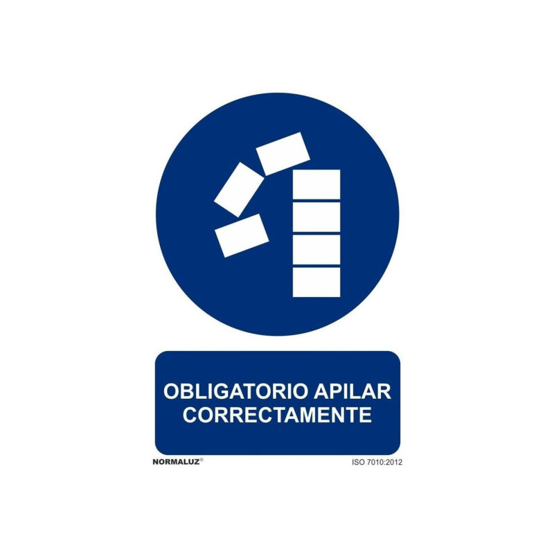 Señal Obligatorio Apilar Correctamente Con Tintas UV | 210 x 300 mm - PVC GLASSPACK 0'7 mm
Señal Obligatorio Apilar Correctamente Con Tintas UV | 210 x 300 mm - PVC GLASSPACK 0'7 mm